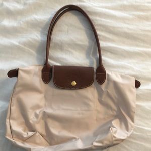Dusty pink longchamp bag